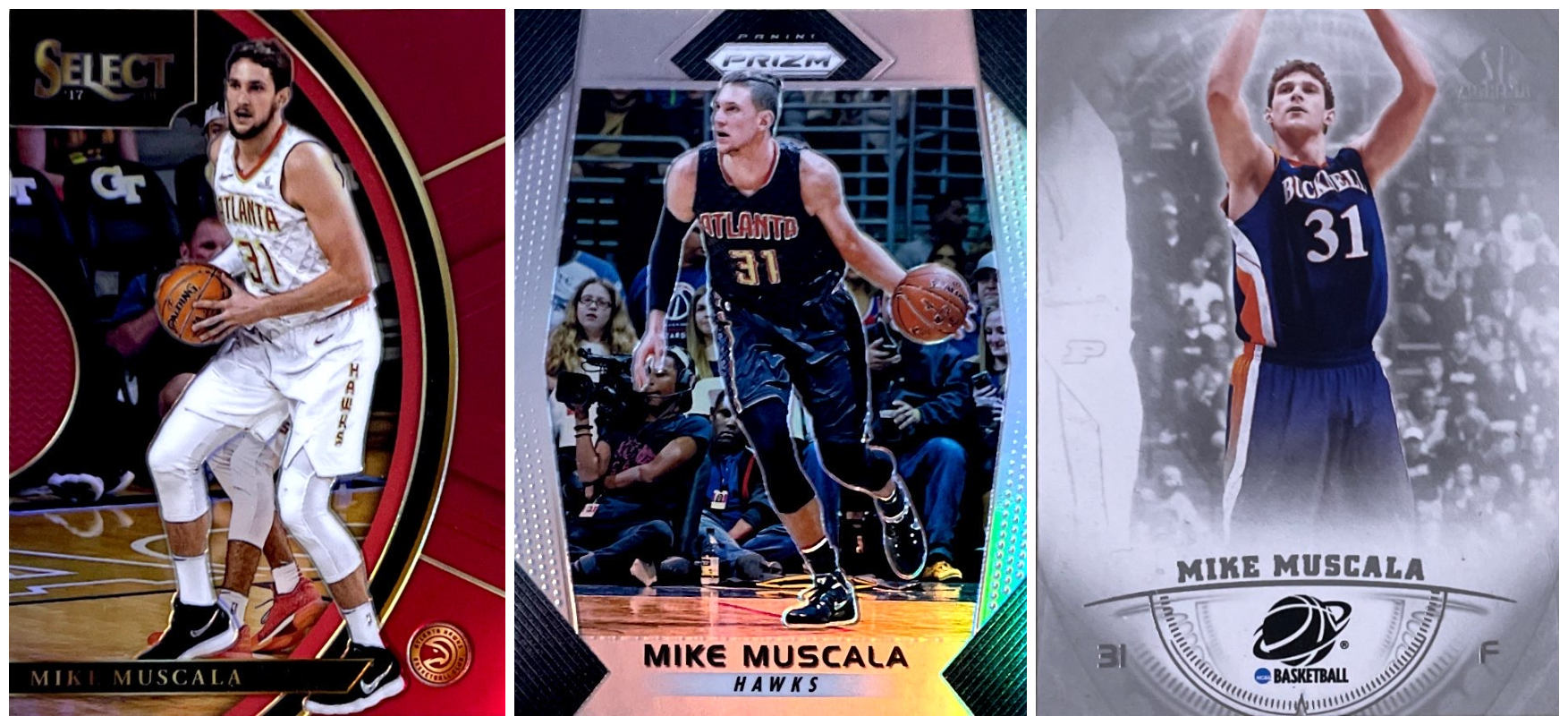 【iR】NBA球星卡 Panini UD 迈克 穆斯卡拉 Mike Muscala 折射卡