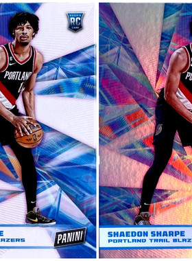 【iR】NBA球星卡 Panini 谢登 夏普 Shaedon Sharpe 新秀 普特卡