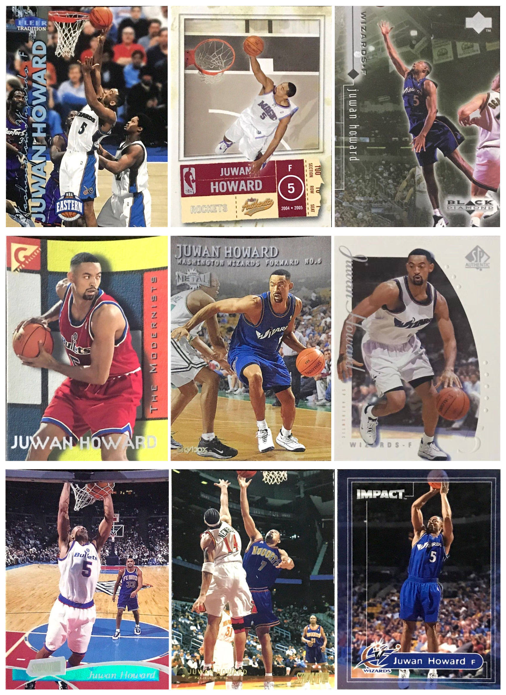 【ir】nba球星卡 topps ud 朱万 霍华德 juwan howard 普卡 特卡