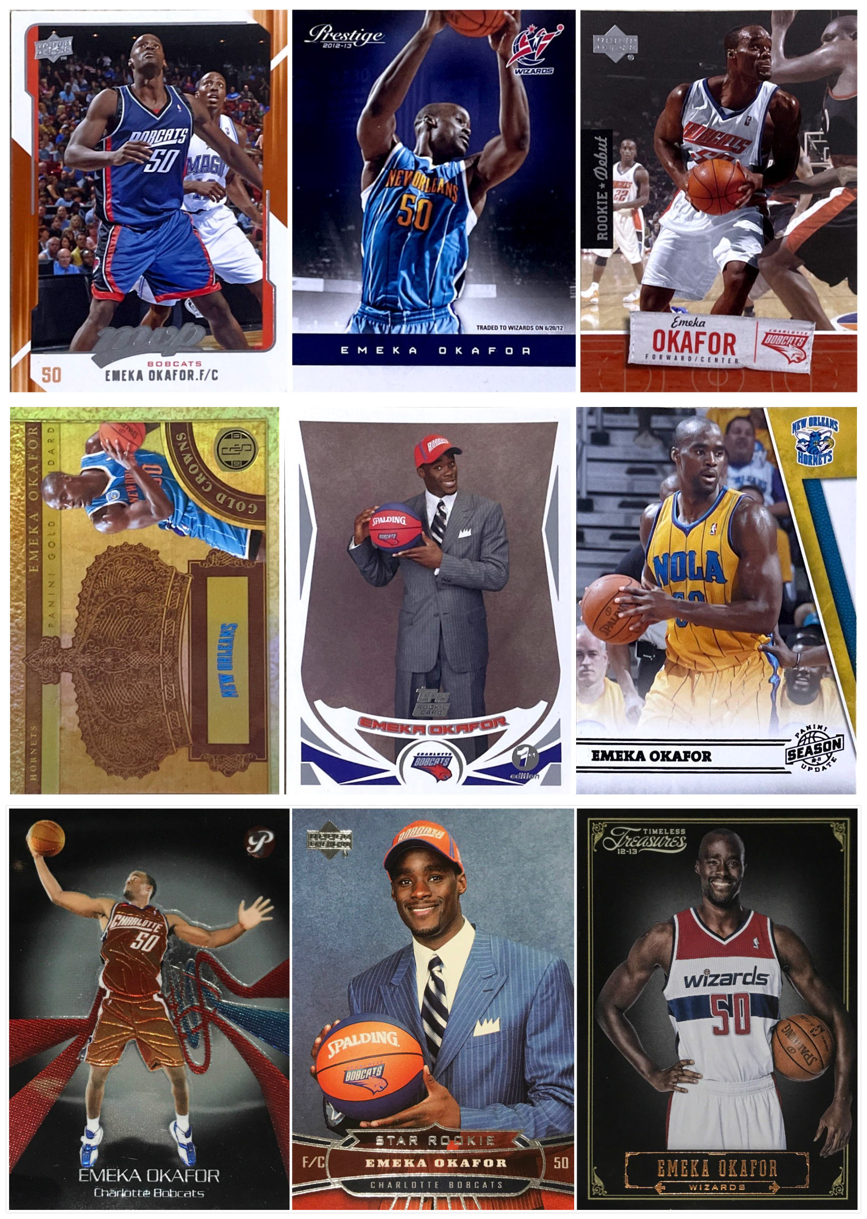 【iR】NBA球星卡 Panini UD 埃梅卡 奥卡福 Emeka Okafor 新秀卡