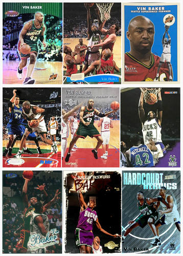 【iR】正版NBA球星卡 Topps Fleer UD 文 贝克 Vin Baker 雄鹿