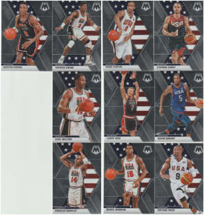Panini NBA球星卡 10张 梦之队 特卡 Mosaic 全套 USA 套卡