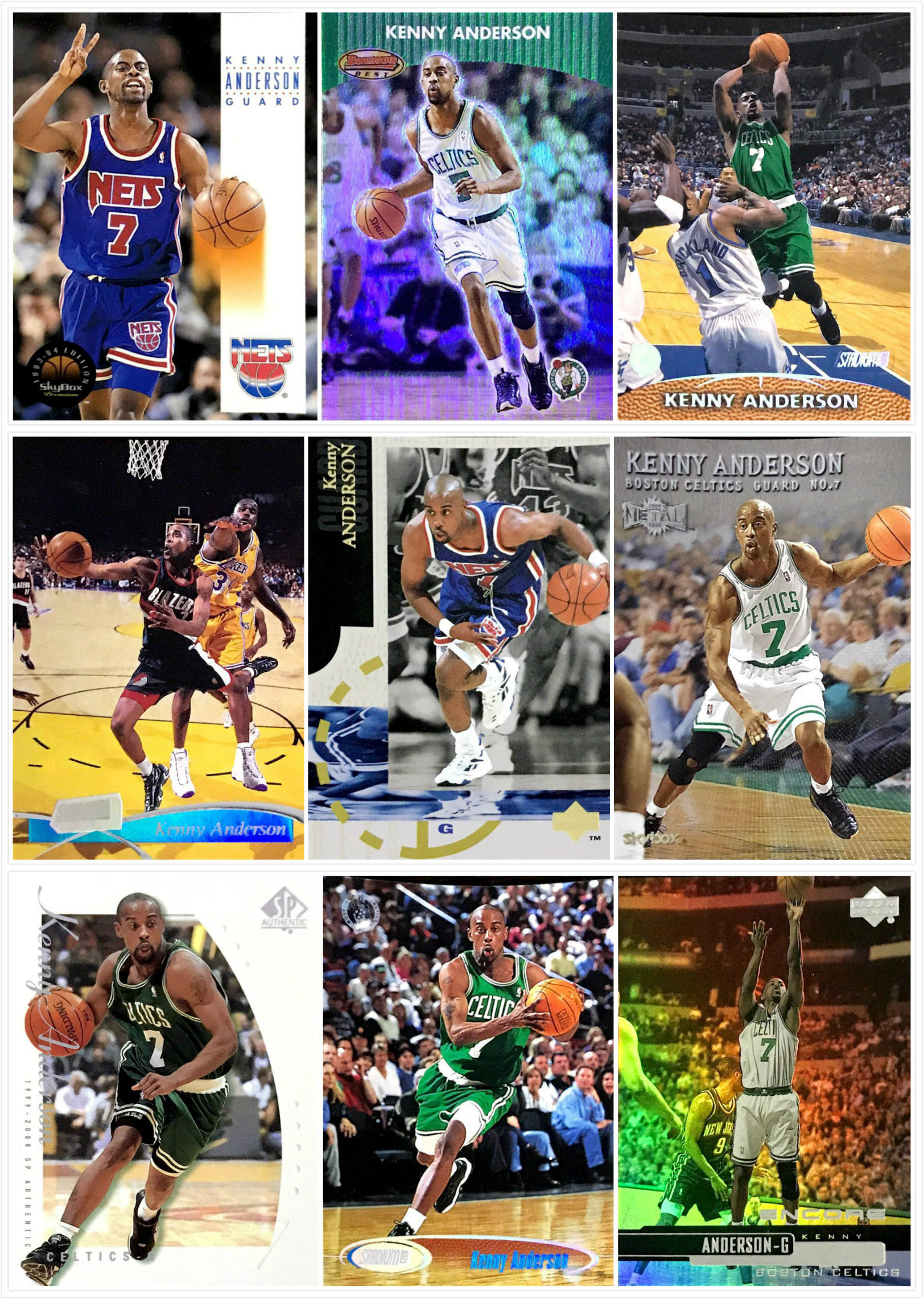 【iR】NBA球星卡 Topps UD 肯尼 安德森 Kenny Anderson 普特卡