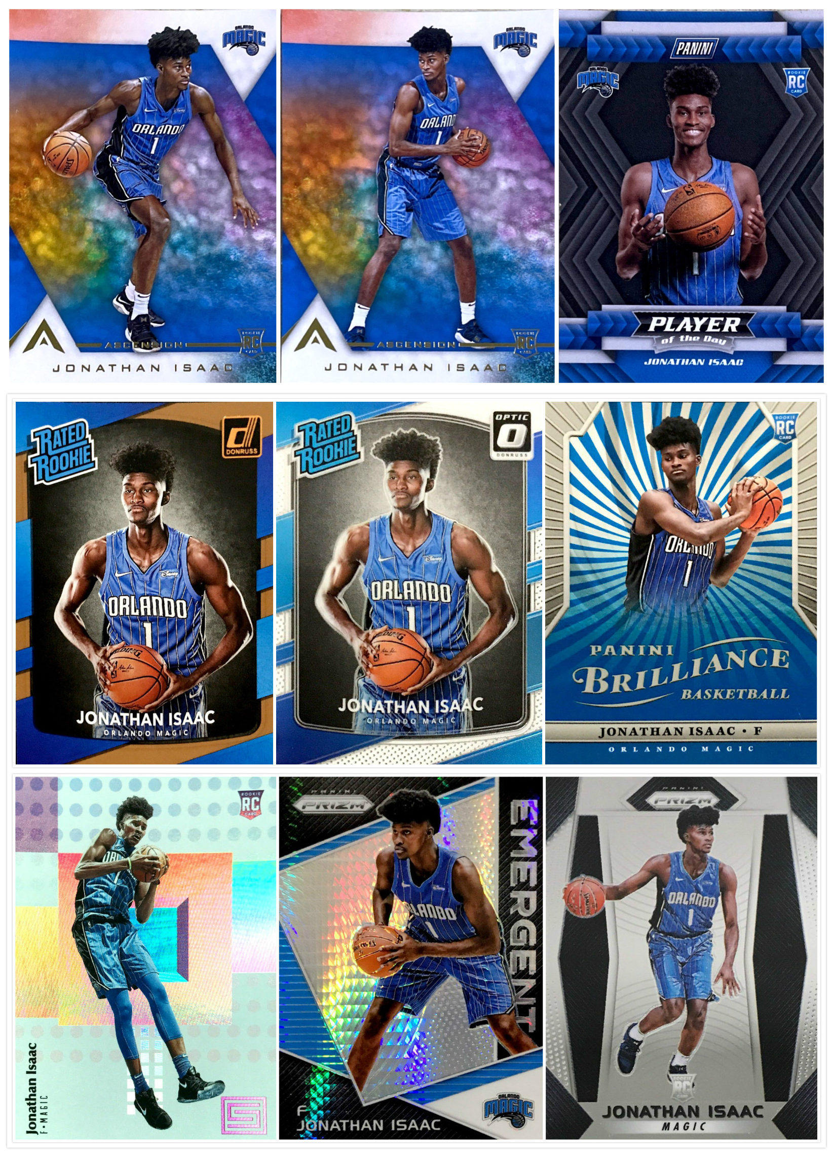 【ir】nba球星卡 panini 乔纳森 艾萨克 jonathan isaac 新秀卡