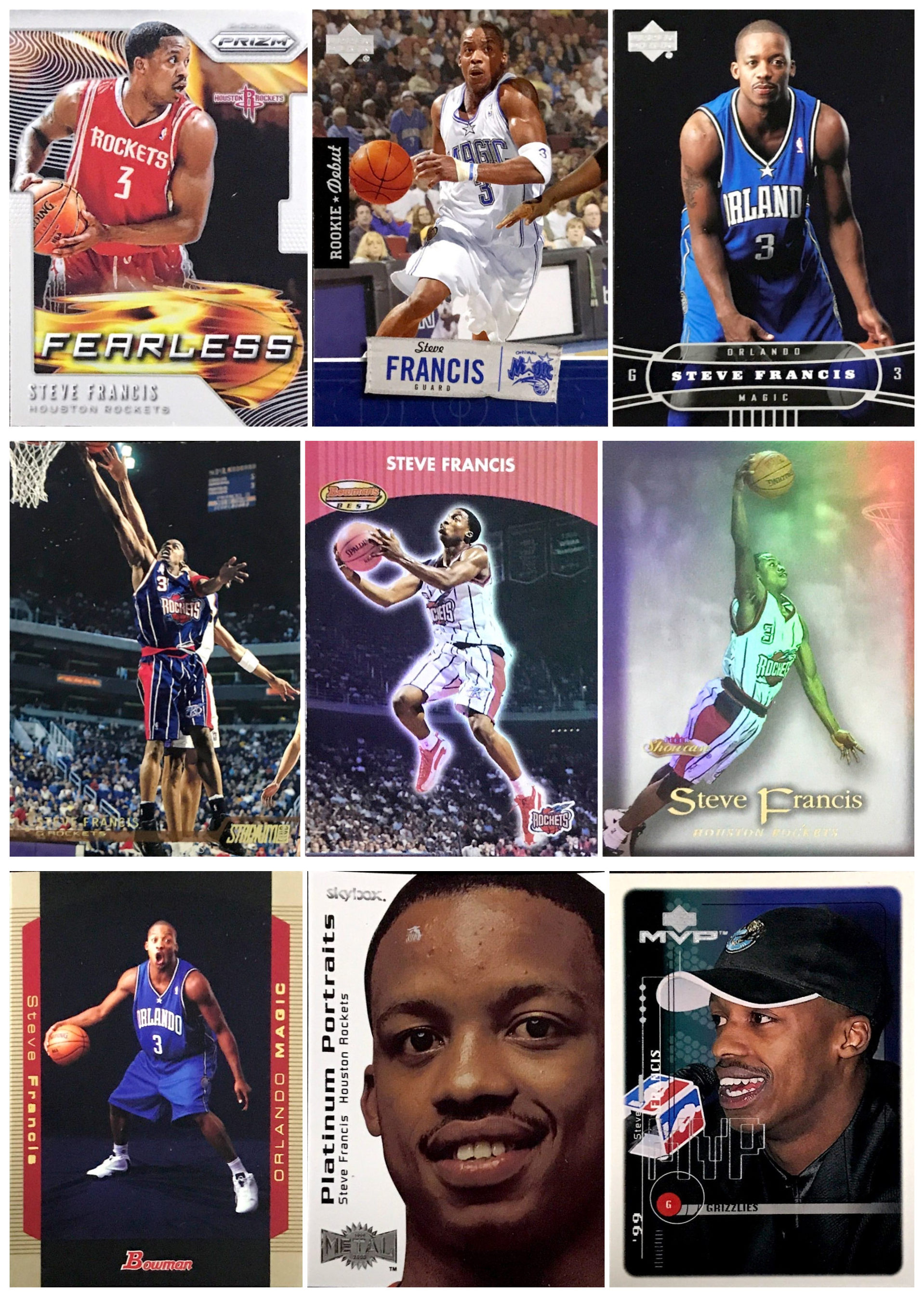 【iR】NBA球星卡 Topps UD 史蒂夫 弗朗西斯 Steve Francis 普特