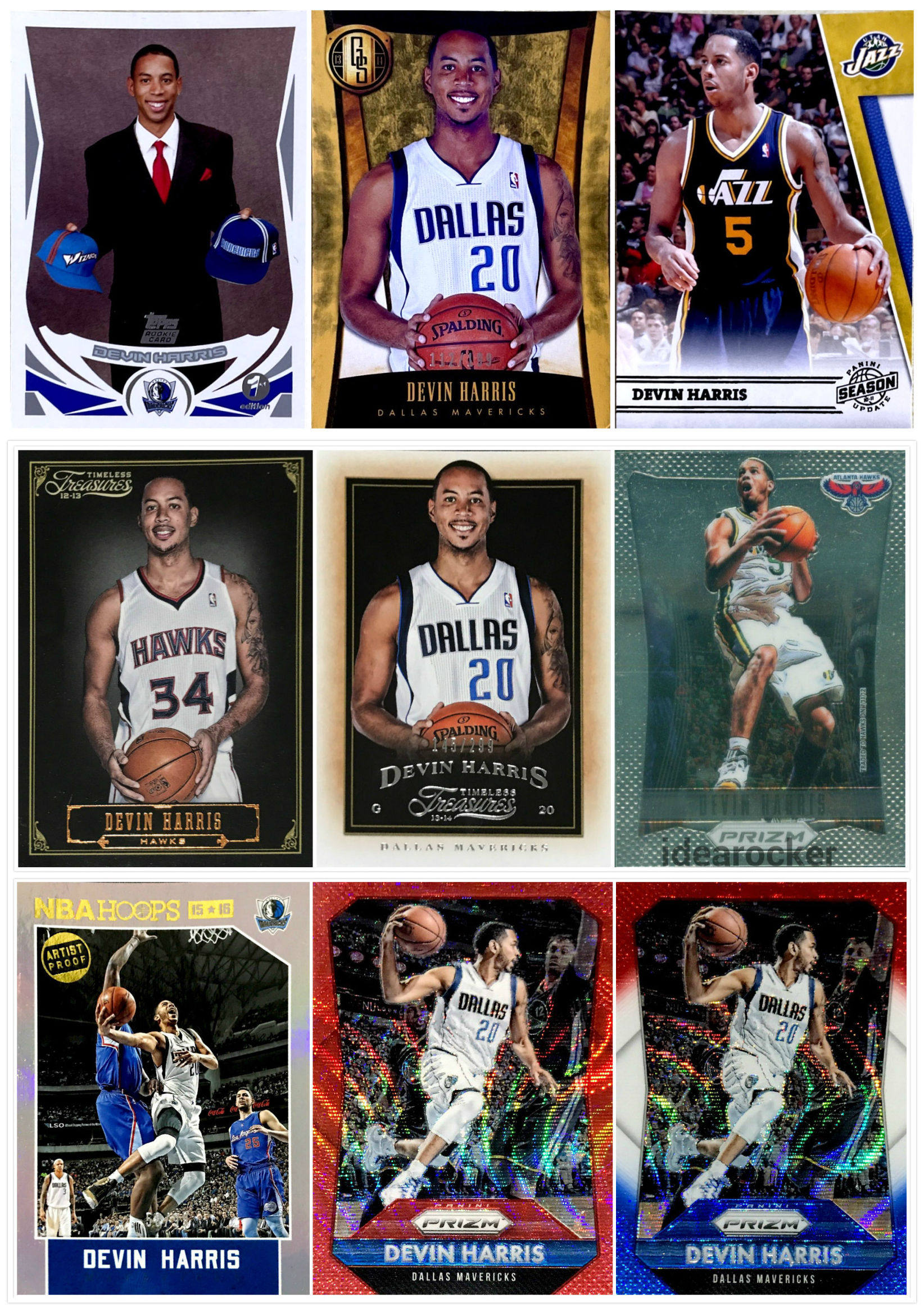 经典球星卡NBA哈里斯德文