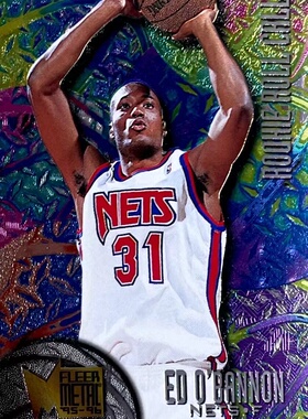 【iR】NBA球星卡 Fleer Metal 埃德 奥巴农 Ed O'Bannon 新秀卡