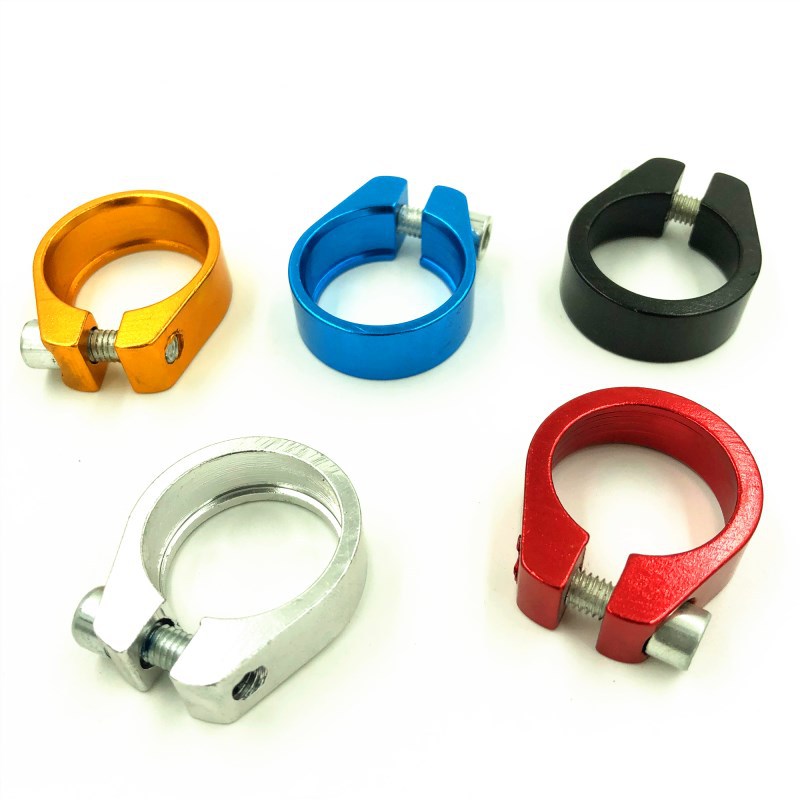 自行车快拆山地车坐管夹自行车坐座管快拆鞍座夹铝合金管卡单钉