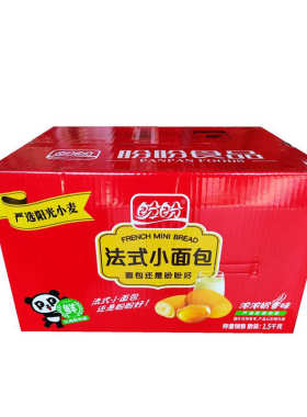 【商超同款】盼盼法式小面包独立小包装3斤一箱单位公司配餐