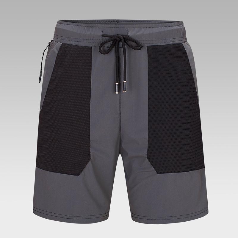 men casual shorts quick dry silk ice fashion summer gray