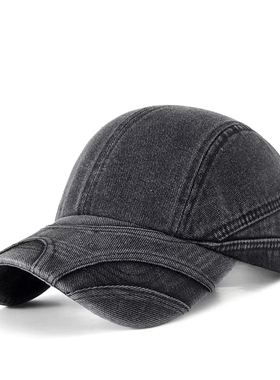 Women sun cap denim visor peaked caps black blue fashion