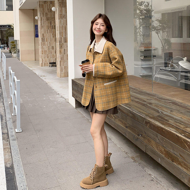 现货!2025冬季黄格子毛呢外套206-F56-P165控248,女装毛呢外套,浙宝206A(原202) 现货!2025冬季黄格子毛呢外套206-F56-P165控248,女装毛呢外套,浙宝206A(原202)