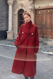 现货！2022新款红色毛呢大衣外套202-2305-P175控258，女装毛呢外套，浙宝206A（原202）