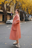 现货！2021冬季羊圈呢橙色毛呢外套202-8839-P175控248，女装毛呢外套，浙宝206A（原202）