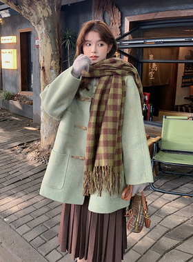 现货！2025冬季 绿色毛呢外套 206-F62-P175控258