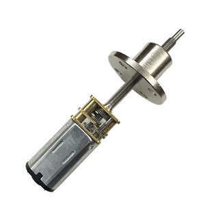 34螺杆加长轴法兰行程螺母 N30齿轮直流减速电机低速小马达M3