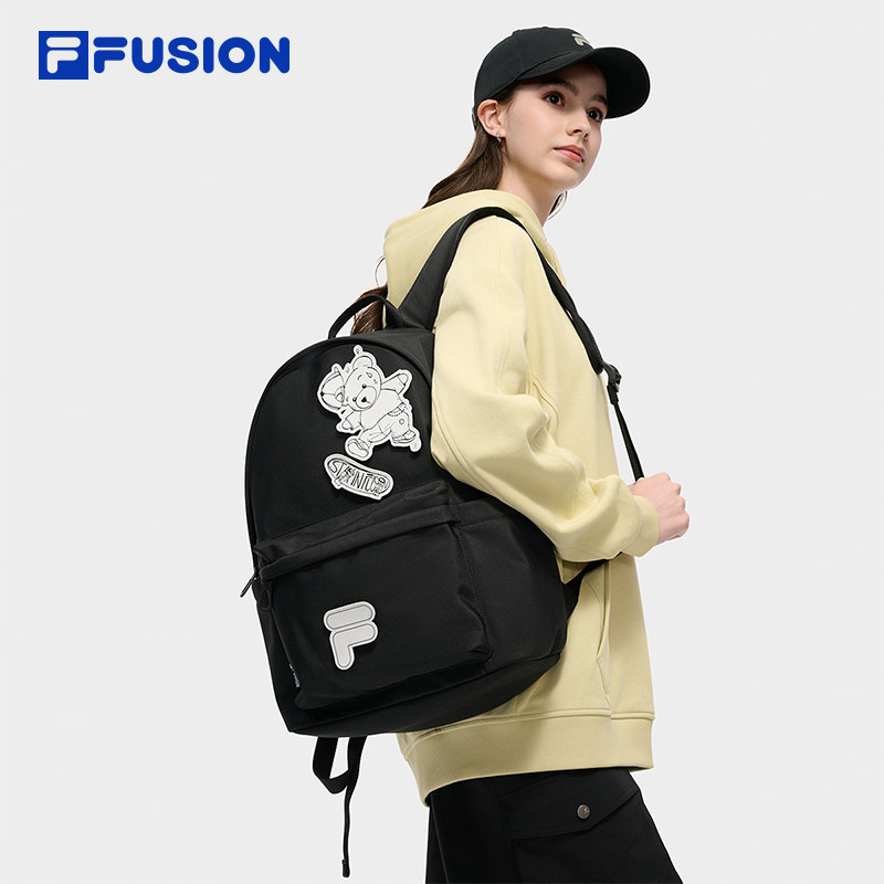 FILA FUSION斐乐包包2025秋季新款休闲学生双肩包大容