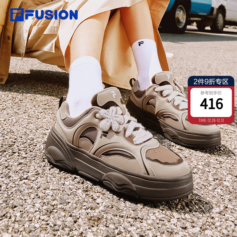 FILA FUSION 斐乐潮牌厚底女鞋运动鞋2025秋季新款轻