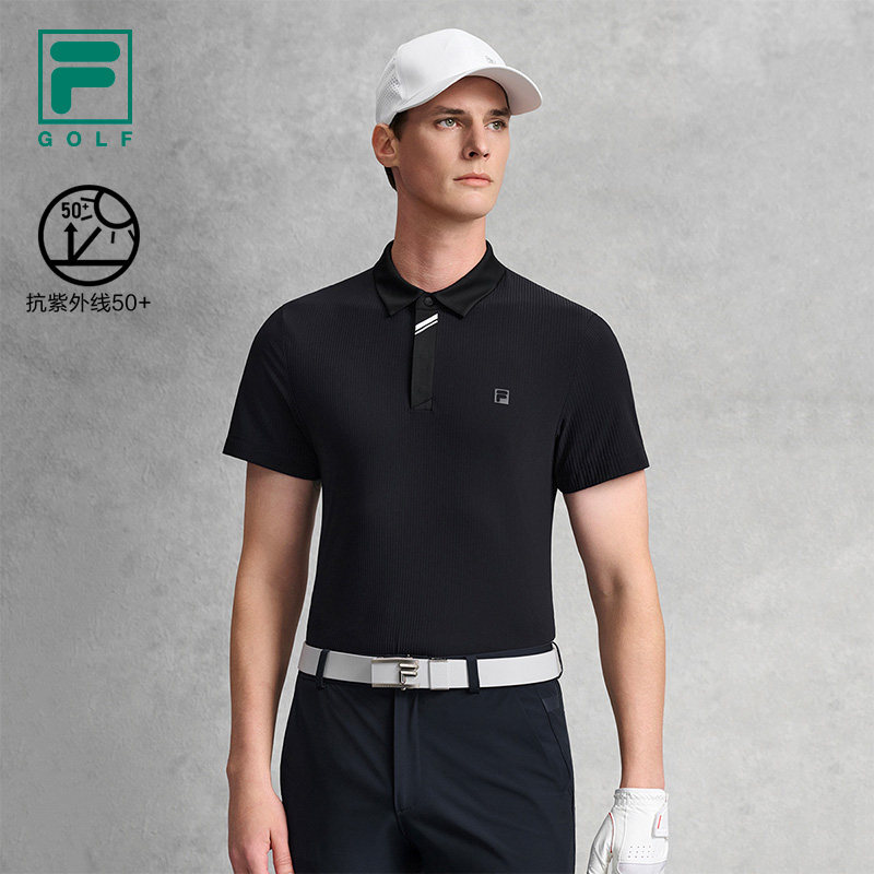 FILA 斐乐官方男子针织短袖POLO衫2026夏新款高尔夫运动