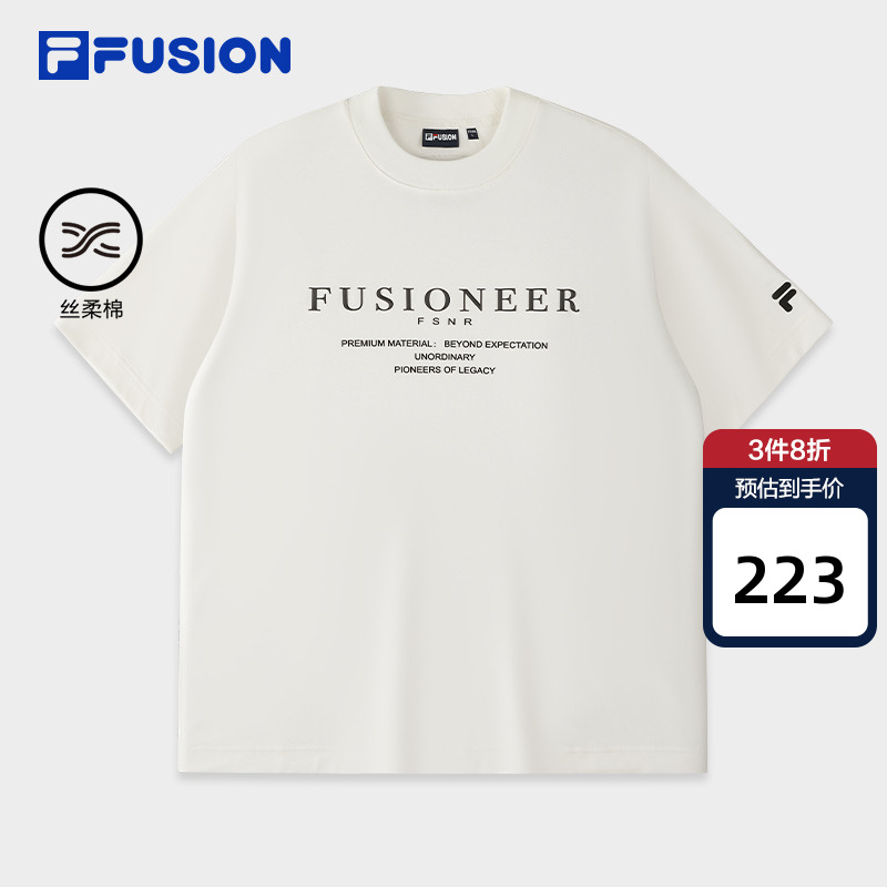 FILAFUSION斐乐针织短袖衫