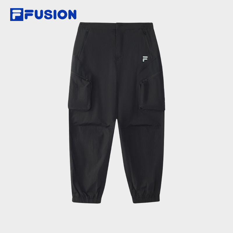 FILA FUSION斐乐潮牌梭织长裤男2025夏季新款时尚宽松