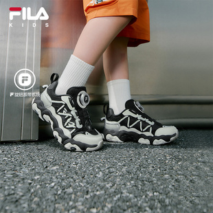 2025秋新款 FILA KIDS斐樂童鞋 兒童跑步鞋 男女小童旋鈕貓爪運動鞋