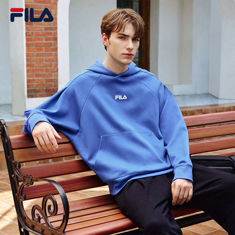 FILA斐乐情侣针织连帽上衣