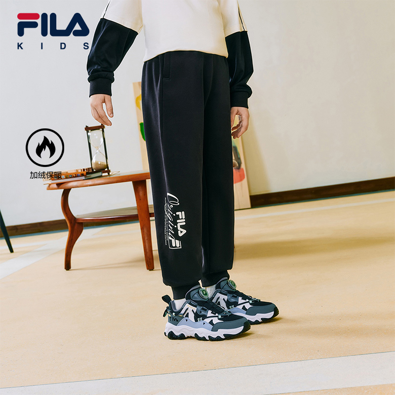 FILAKIDS斐乐男大童针织长裤