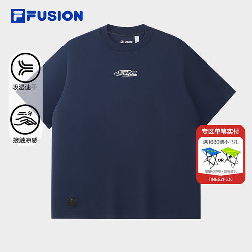 FILAFUSION斐乐潮牌短袖T