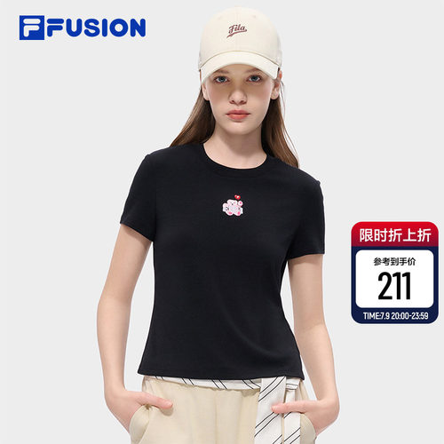 FILAFUSION斐乐女子短袖T