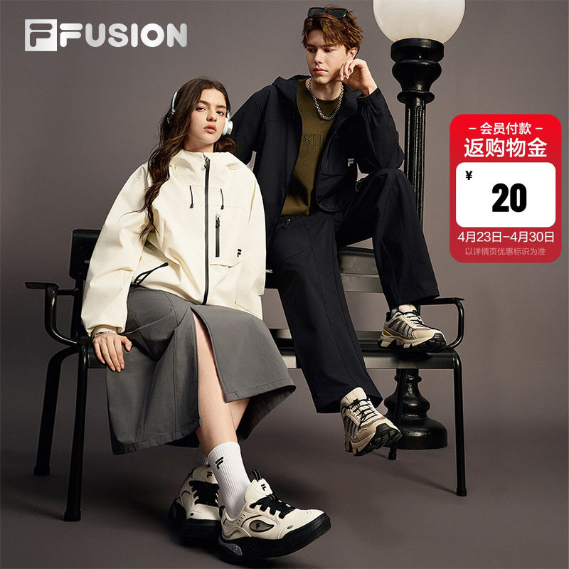 章昊同款FILA FUSION斐乐官方潮牌情侣外套2026春装休闲上衣男装