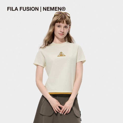 FILAFUSION斐乐潮牌女子短袖T