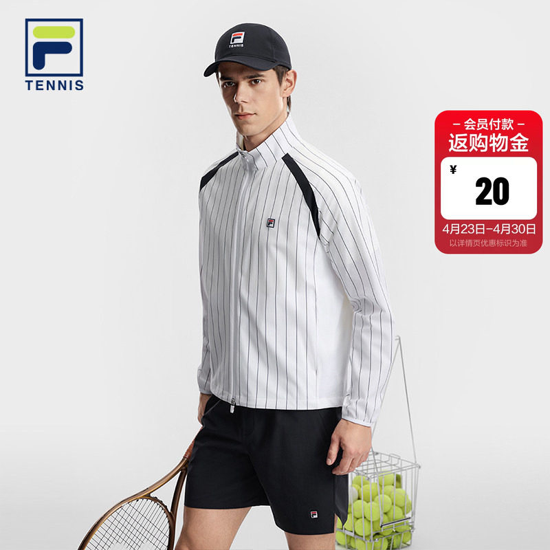 FILA SETTANTA胜利夹克斐乐官方男外套26夏新款网球运动立领上衣