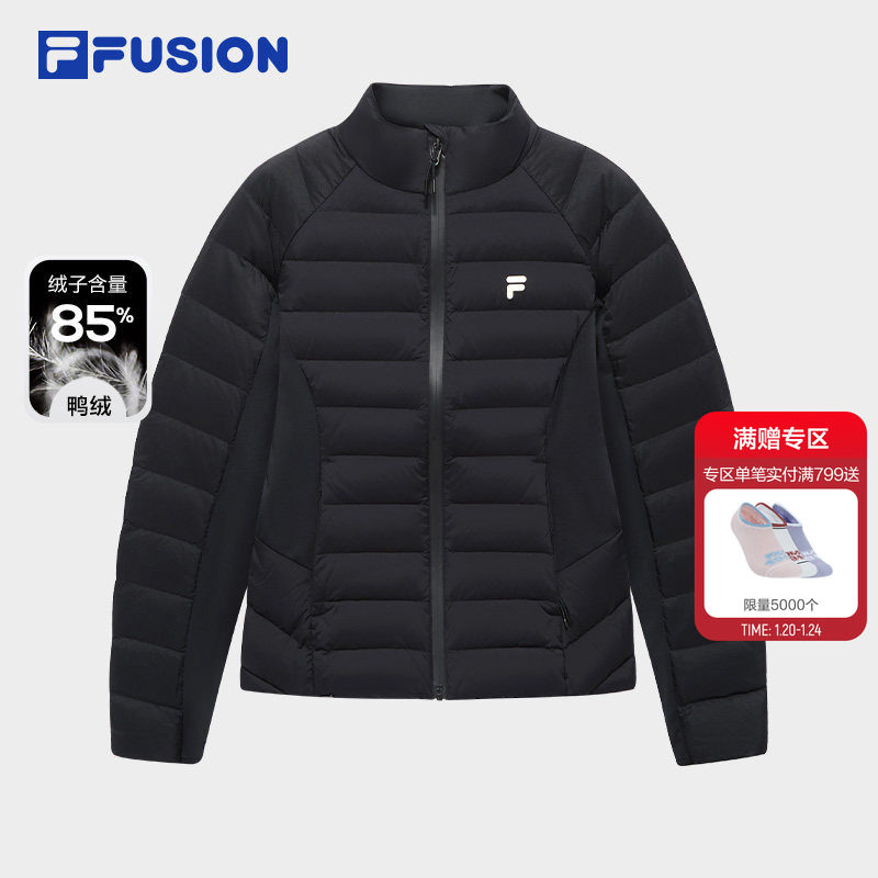 FILA FUSION斐乐潮牌轻薄羽绒服女2025冬季新款时尚修身保暖外套,运动服/休闲服装,运动羽绒服,淘宝优惠券,粉丝福利购,淘宝优惠卷