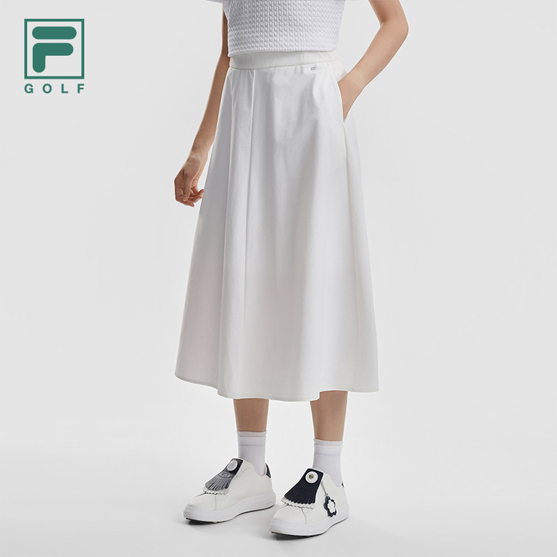 FILA 斐乐官方女士梭织裙2026夏季新款高尔夫运动宽松半身裙