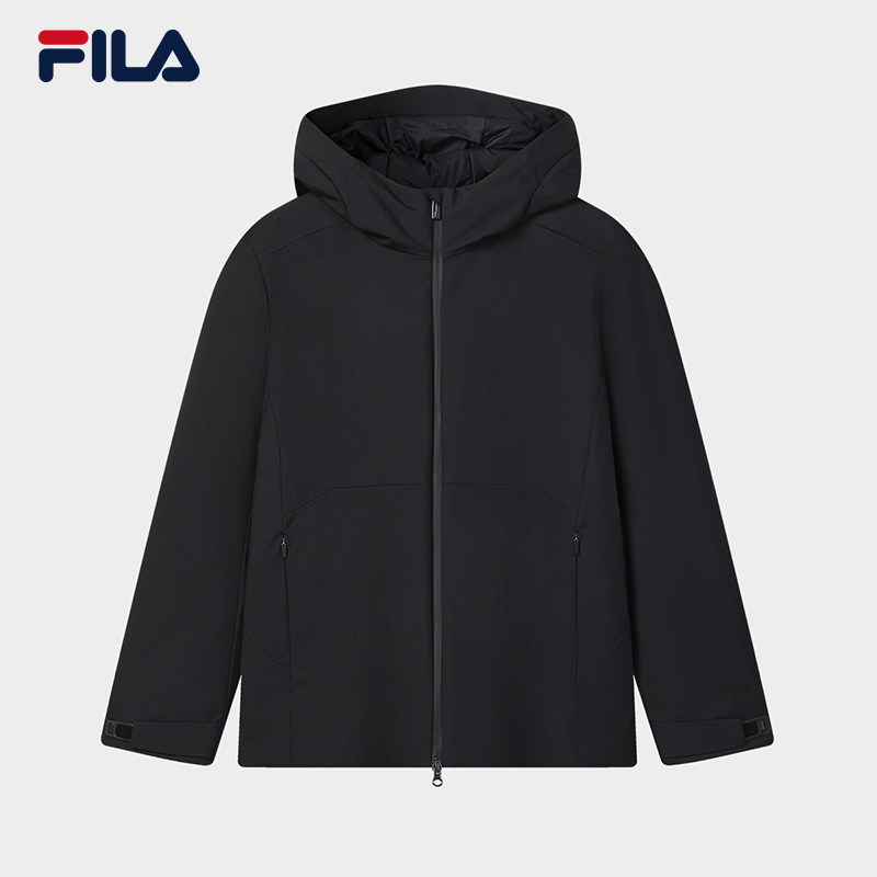 FILA 斐乐官方男士棉服2026春新款时尚简约休闲基础连帽保暖