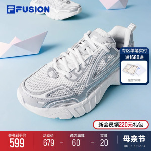 FILA FUSION斐乐潮牌男鞋CRED复古2024夏季新款运动跑步鞋风帆鞋