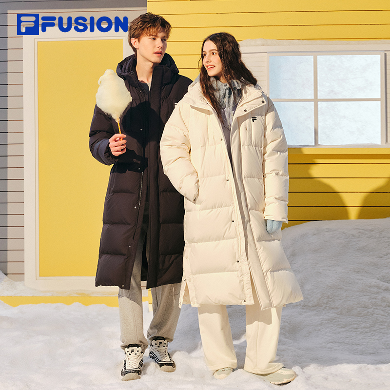 FILAFUSION斐乐情侣长羽绒服