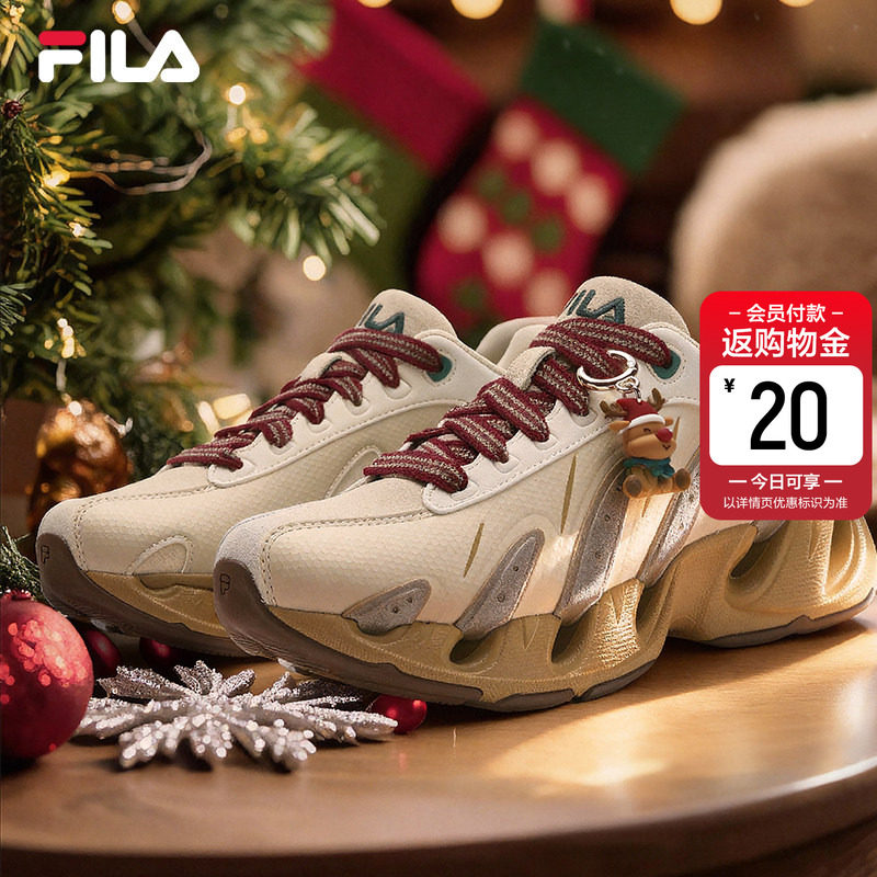 V头鞋|圣诞款FILA VETTA斐乐女鞋老爹鞋2026春新款厚