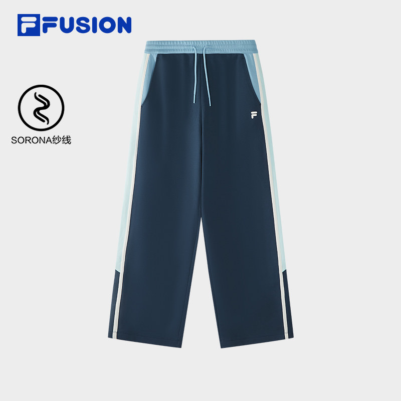 FILA FUSION斐乐潮牌针织长裤女2026春季新款宽松休闲直筒阔腿裤,运动服/休闲服装,运动长裤,淘宝优惠券,粉丝福利购,淘宝优惠卷
