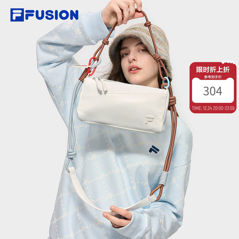 【方糖吐司包】FILA FUSION斐乐女士包包斜挎包新款单肩包