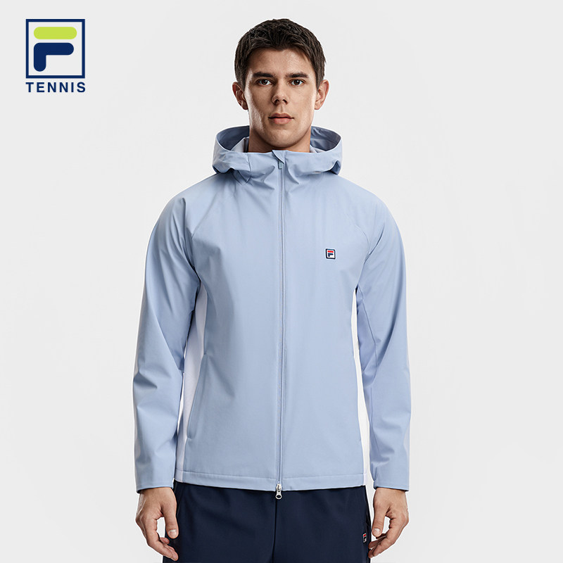 FILA 斐乐官方男士梭织上衣2026春新款简约基础网球运动连帽外套,运动服/休闲服装,运动茄克/外套,淘宝优惠券,粉丝福利购,淘宝优惠卷