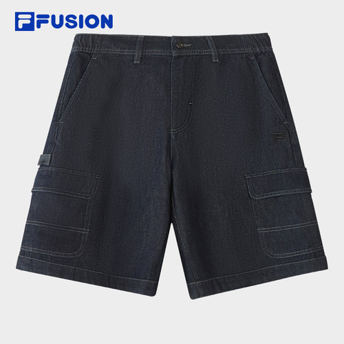 FILA FUSION斐乐潮牌牛仔裤男2026夏新款时尚日常休闲裤宽松短裤