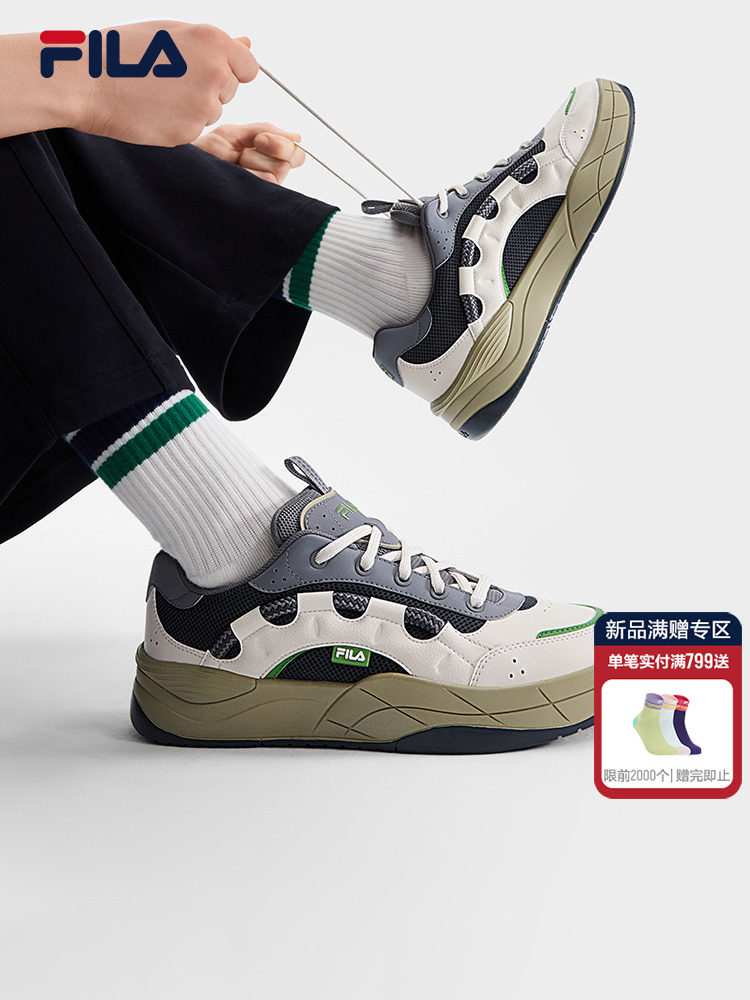 Официальная осенняя спортивная обувь FILA, мужская обувь Feihong, обувь для папы, универсальная обувь, спортивная обувь, повседневная обувь, мужская обувь Изображение 1