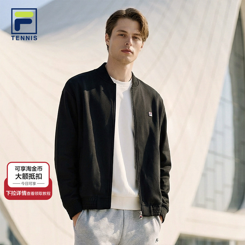 FILA 斐乐男女长袖外套26春新网球休闲商务通勤行政夹克运动上衣,户外/登山/野营/旅行用品,户外休闲衣,淘宝优惠券,粉丝福利购,淘宝优惠卷