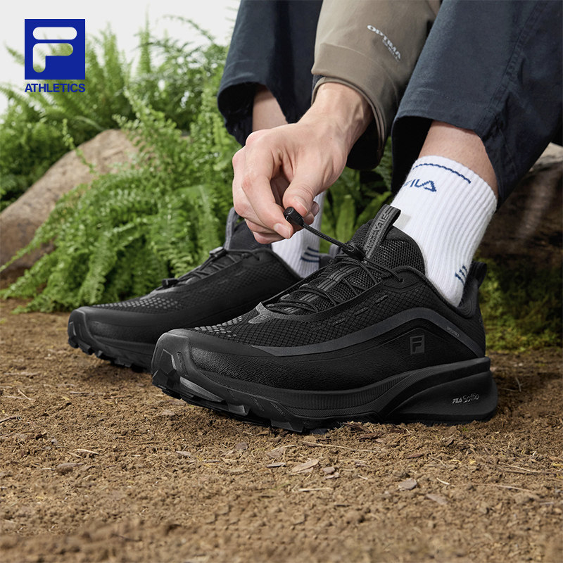 山猫3+|FILA斐乐户外机能鞋男鞋2026春新款登山鞋越野跑鞋