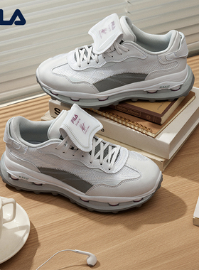 FILA斐乐女鞋KM2老爹鞋运动鞋2025秋季新款厚底叠叠2休闲鞋老爹鞋