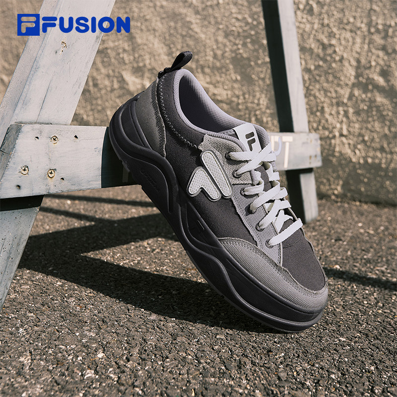 FILA FUSION 斐乐潮牌男鞋厚底帆布鞋2026夏季新款女