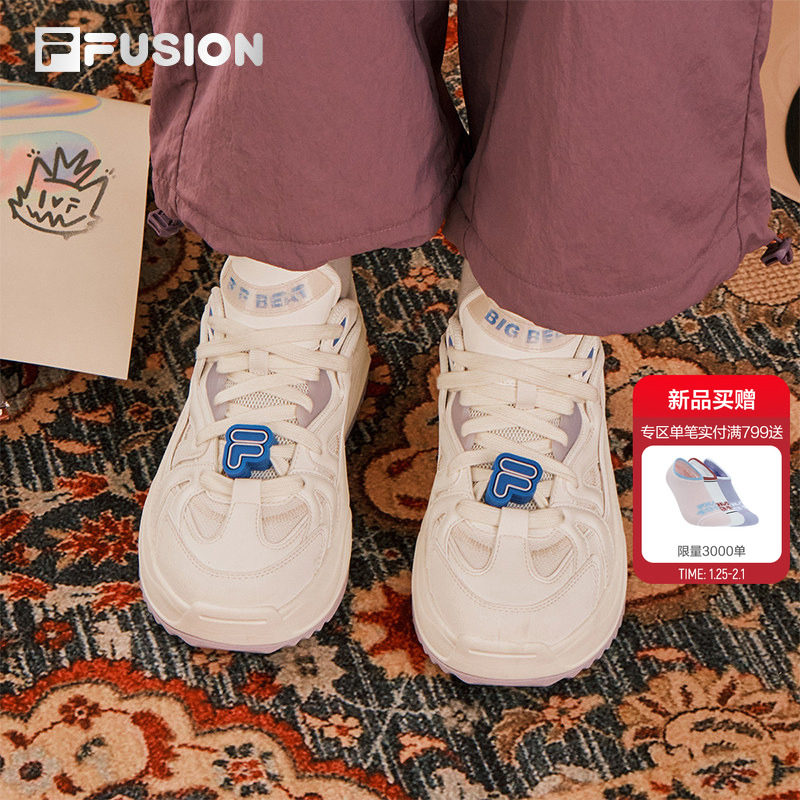 旋律鞋丨FILA FUSION斐乐潮牌女鞋厚底面包板鞋2026新款休闲鞋子,运动鞋new,板鞋,淘宝优惠券,粉丝福利购,淘宝优惠卷