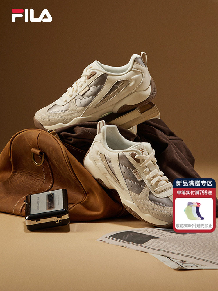 Женская обувь FILA, немецкая спортивная обувь, новинка осени 2025 года, обувь Feiquan, серебристая обувь на тонкой подошве, спортивная обувь Изображение 1